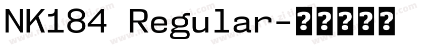 NK184 Regular字体转换